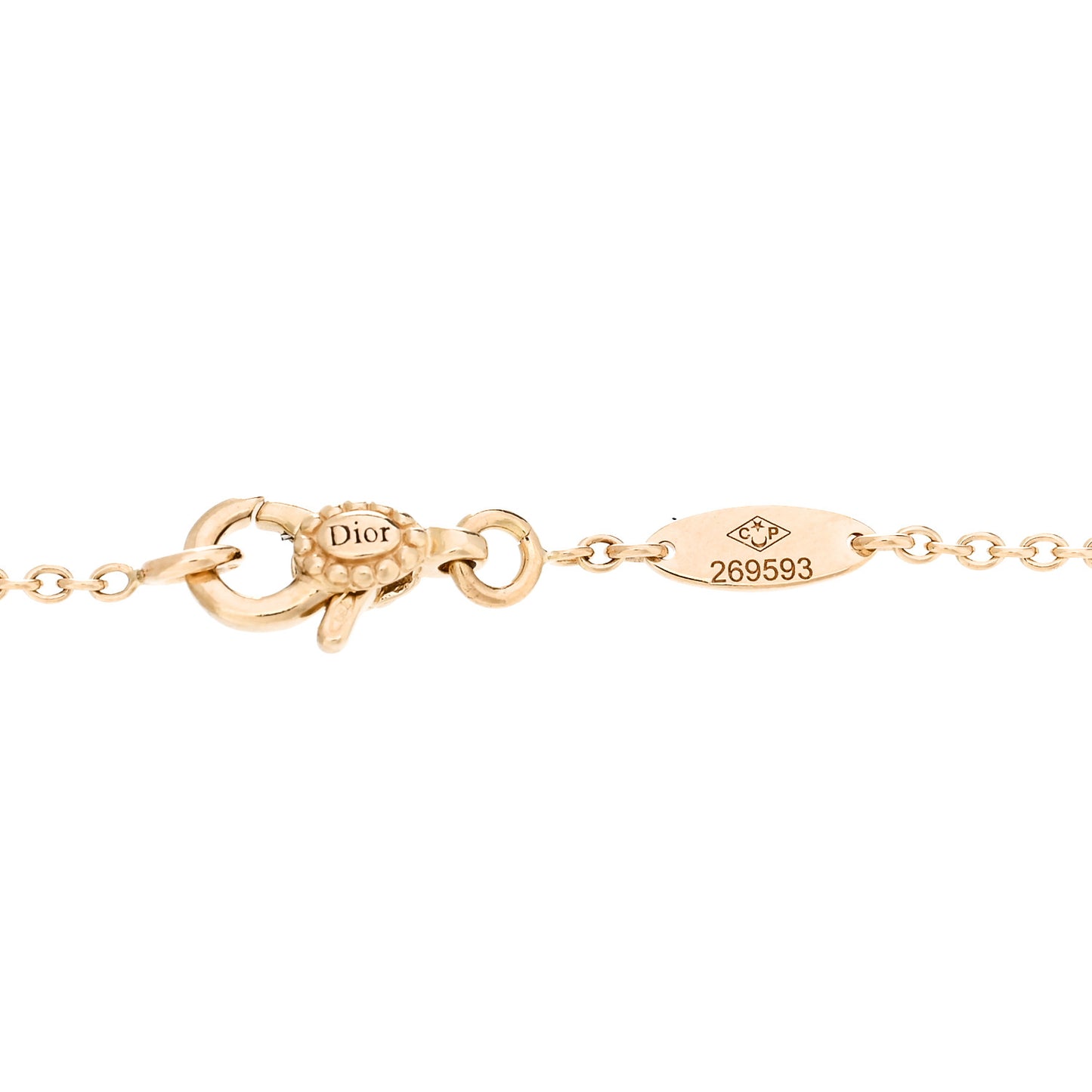 18K Yellow Gold Diamond Mother of Pearl Rose Des Vents Hand Jewel Bracelet
