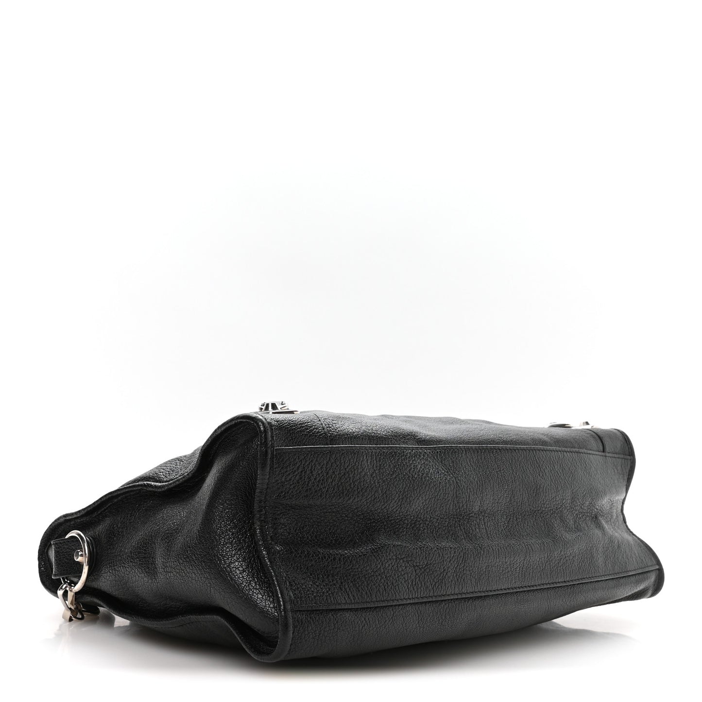 Chevre Silver Metallic Edge Hardware City Black