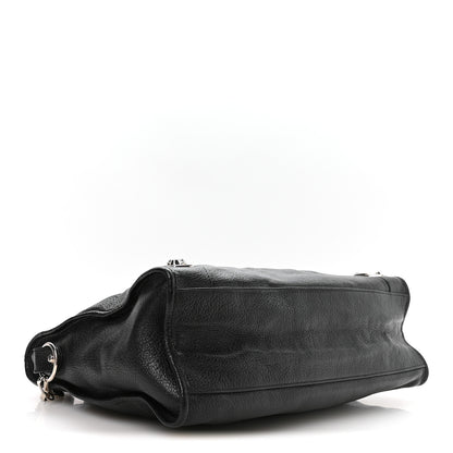 Balenciaga Chevre Silver Metallic Edge Hardware City Black 4 of 11