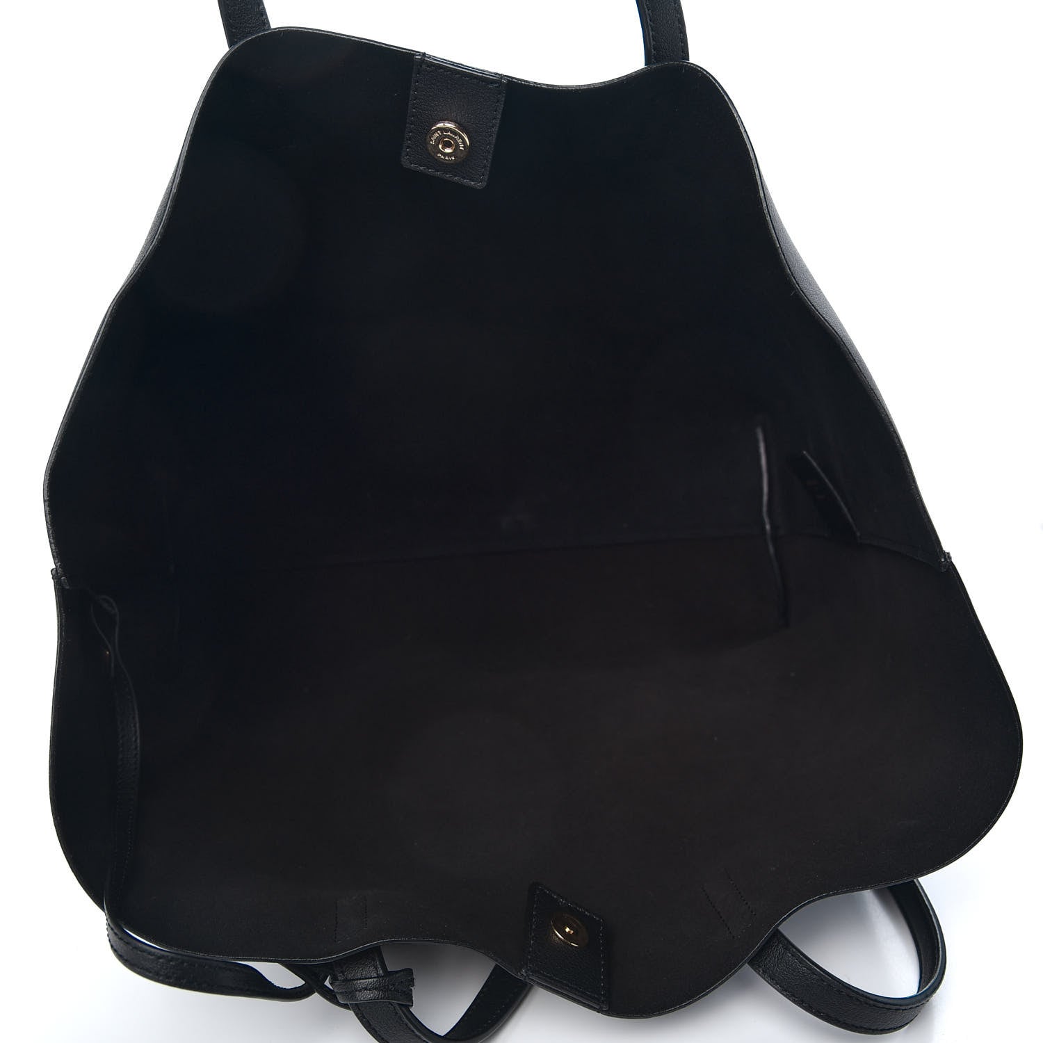 Saint Laurent Calfskin Large Shopping Tote Black 5 of 10