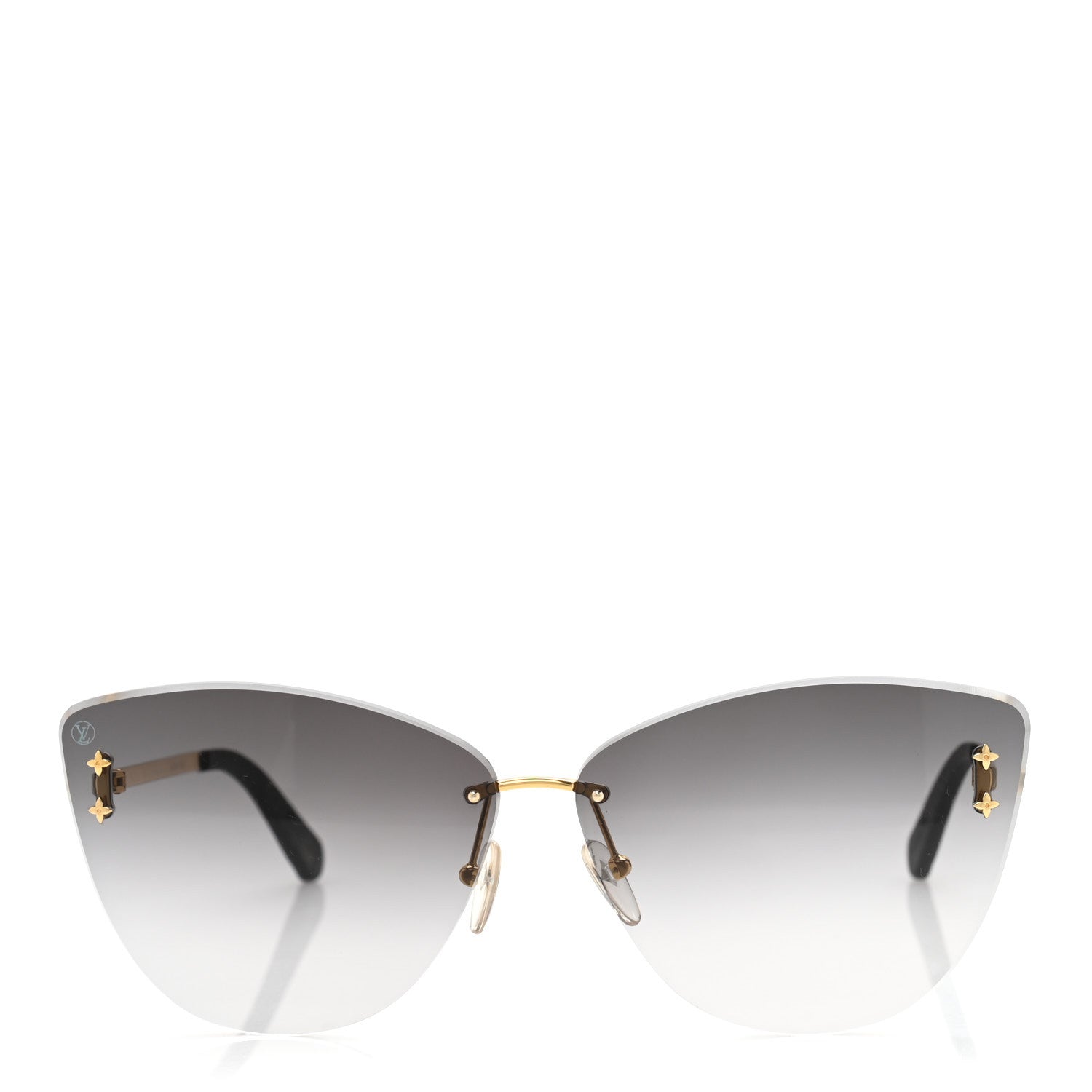 Louis Vuitton Les Parapluies De Cherbourg Sunglasses Z1394U Black Gold 2 of 10