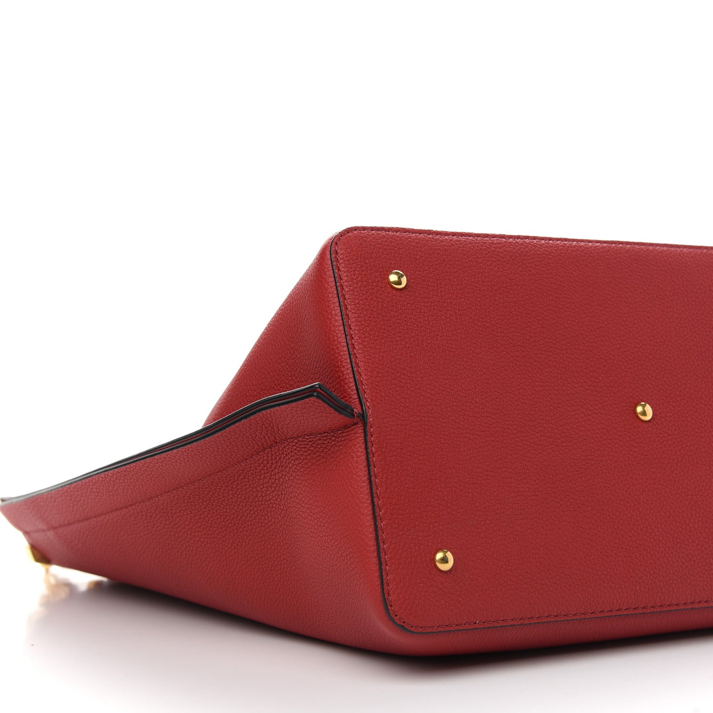 Grainy Calfskin VLogo Escape Hobo Bag Rosso Valentino