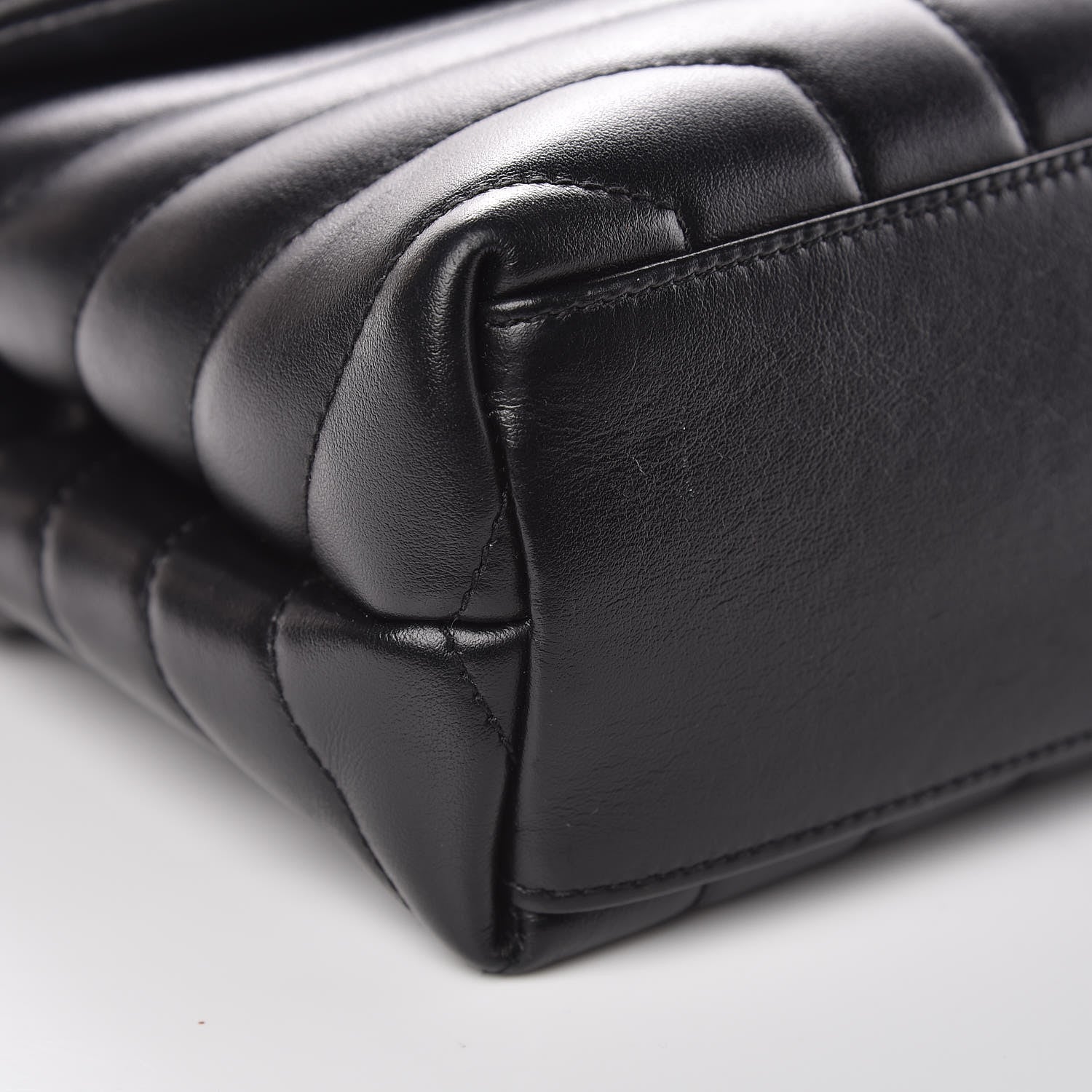 Saint Laurent Calfskin Y Quilted Monogram Small Loulou Chain Satchel Black 10 of 12