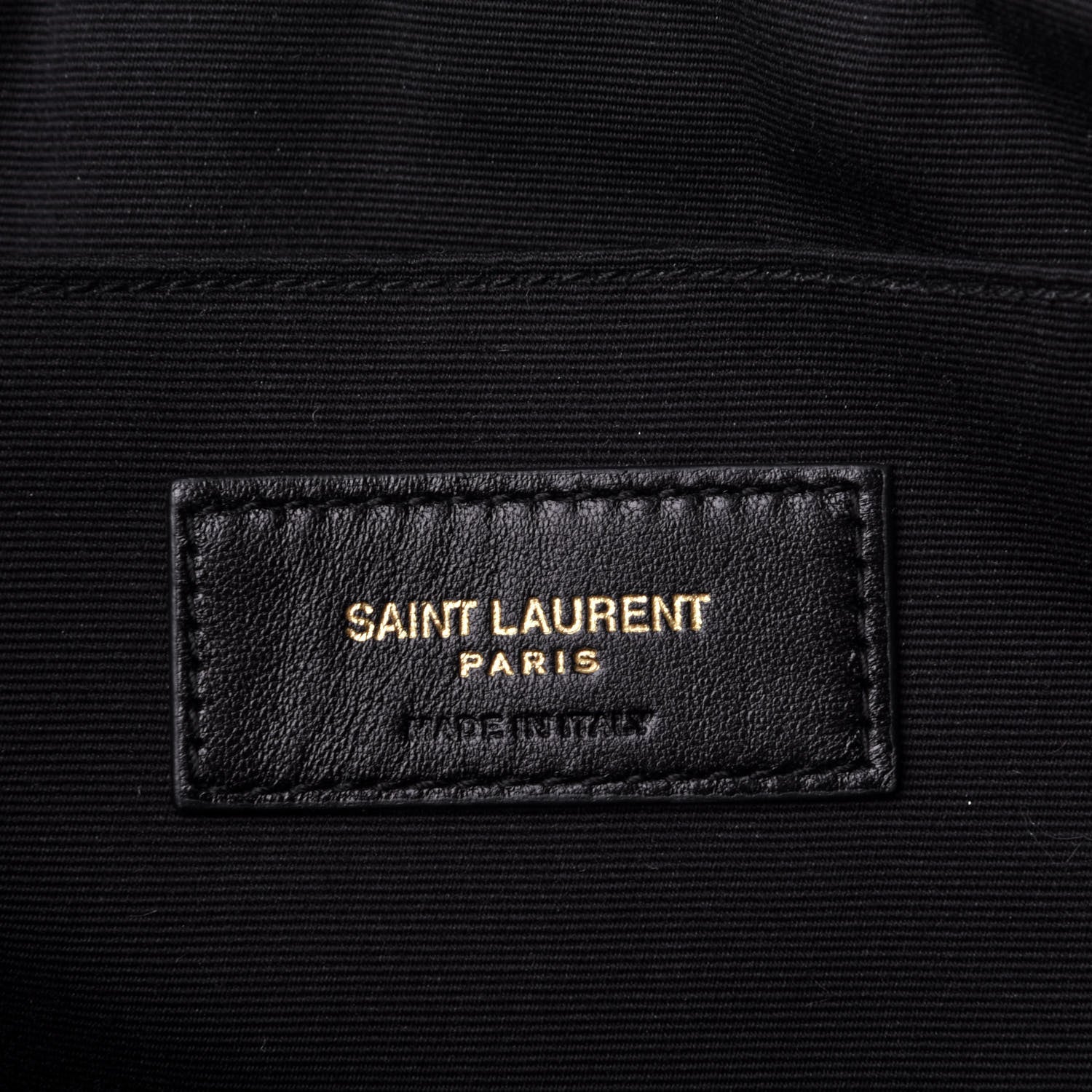 Saint Laurent Calfskin Matelasse Chevron Monogram Document Holder Black 6 of 10