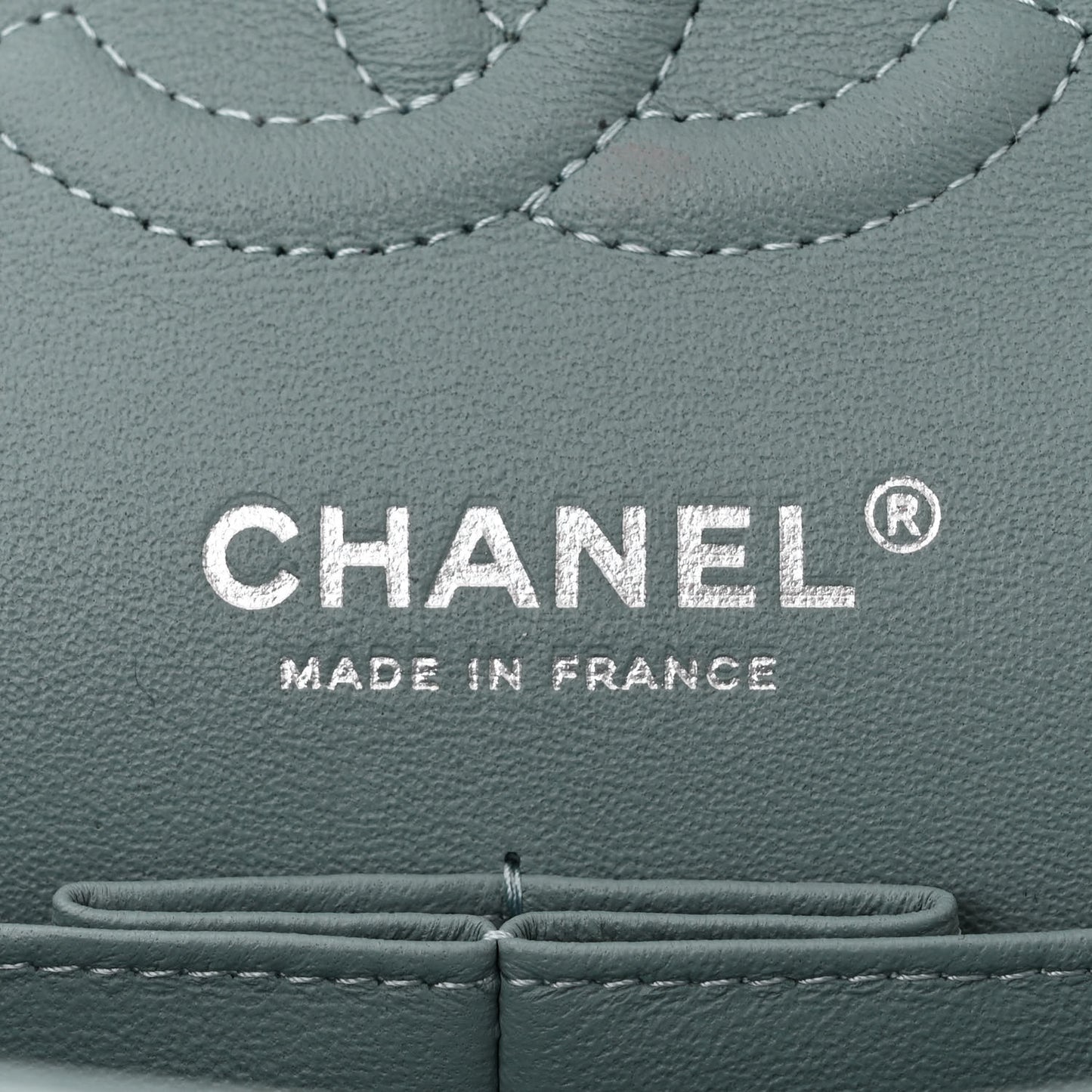 Caviar Quilted Small Double Flap Blue