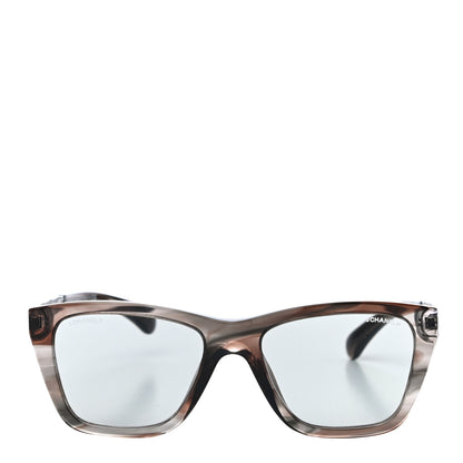 Chanel Acetate Metal Rectangle Sunglasses 5442 Tortoise 4 of 8