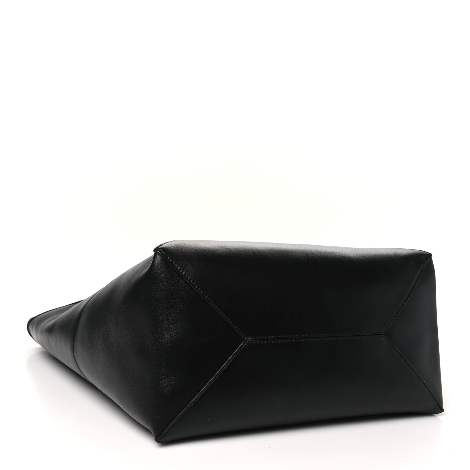 Loewe Shiny Calfskin Large Puzzle Fold Tote Black 4 of 9