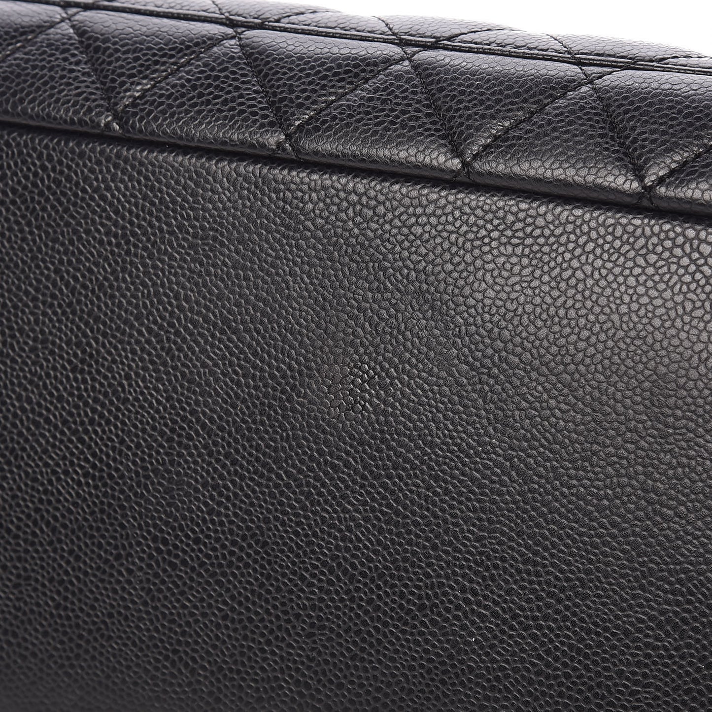 Caviar Quilted Grand Shopping Tote GST Black