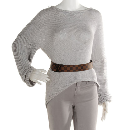 Louis Vuitton Damier Ebene LV Initiales Belt 100 40 2 of 5