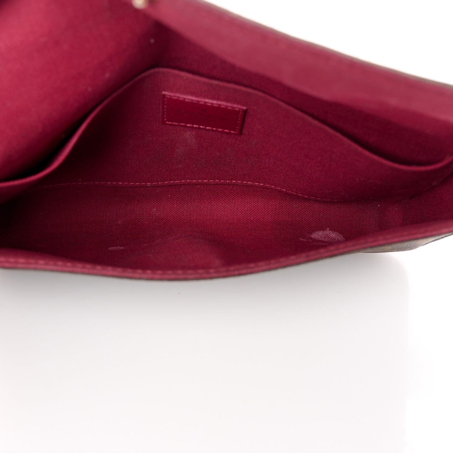 Monogram Pochette Felicie Chain Wallet Fuchsia