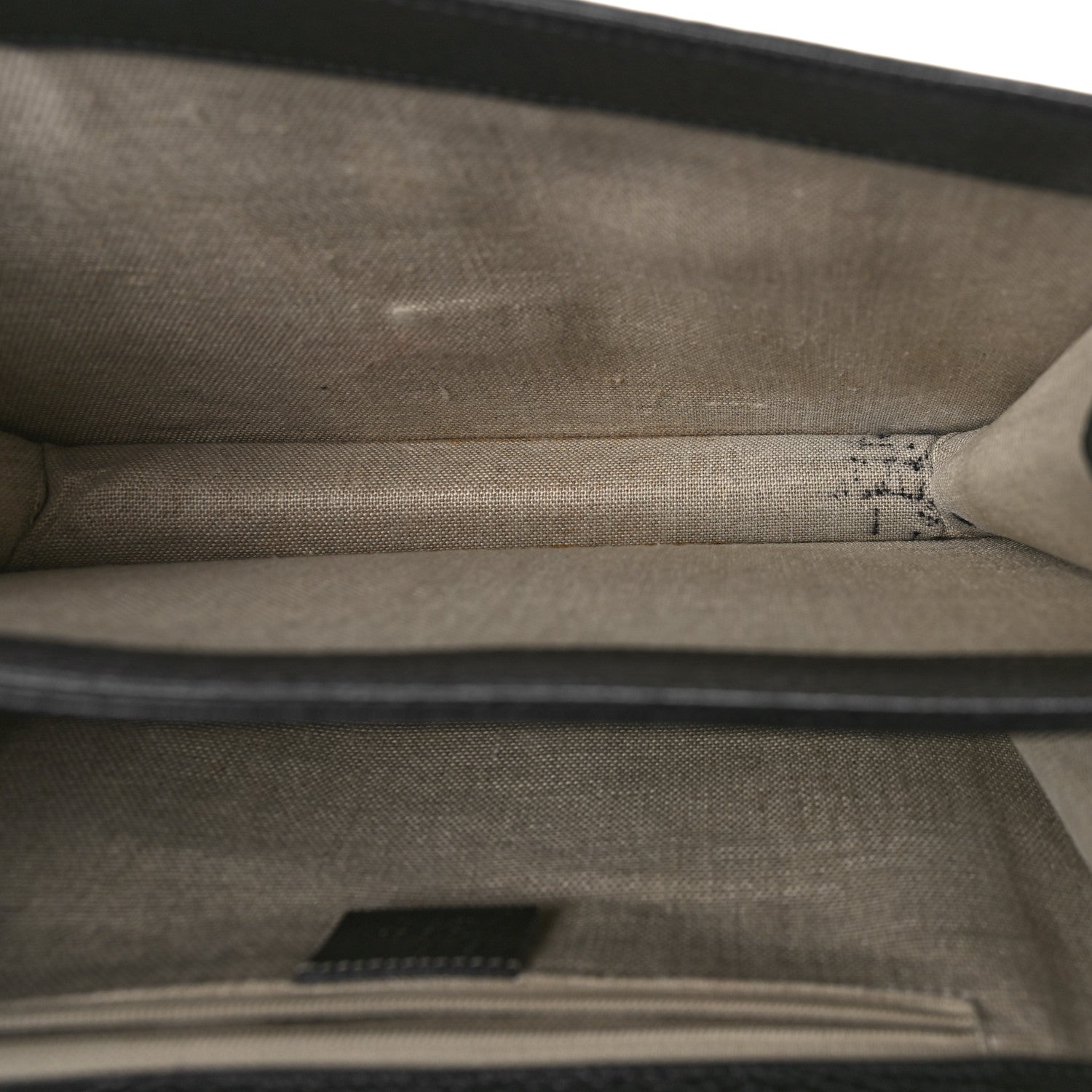 Gucci Dollar Calfskin Interlocking G Shoulder Bag Black 5 of 11