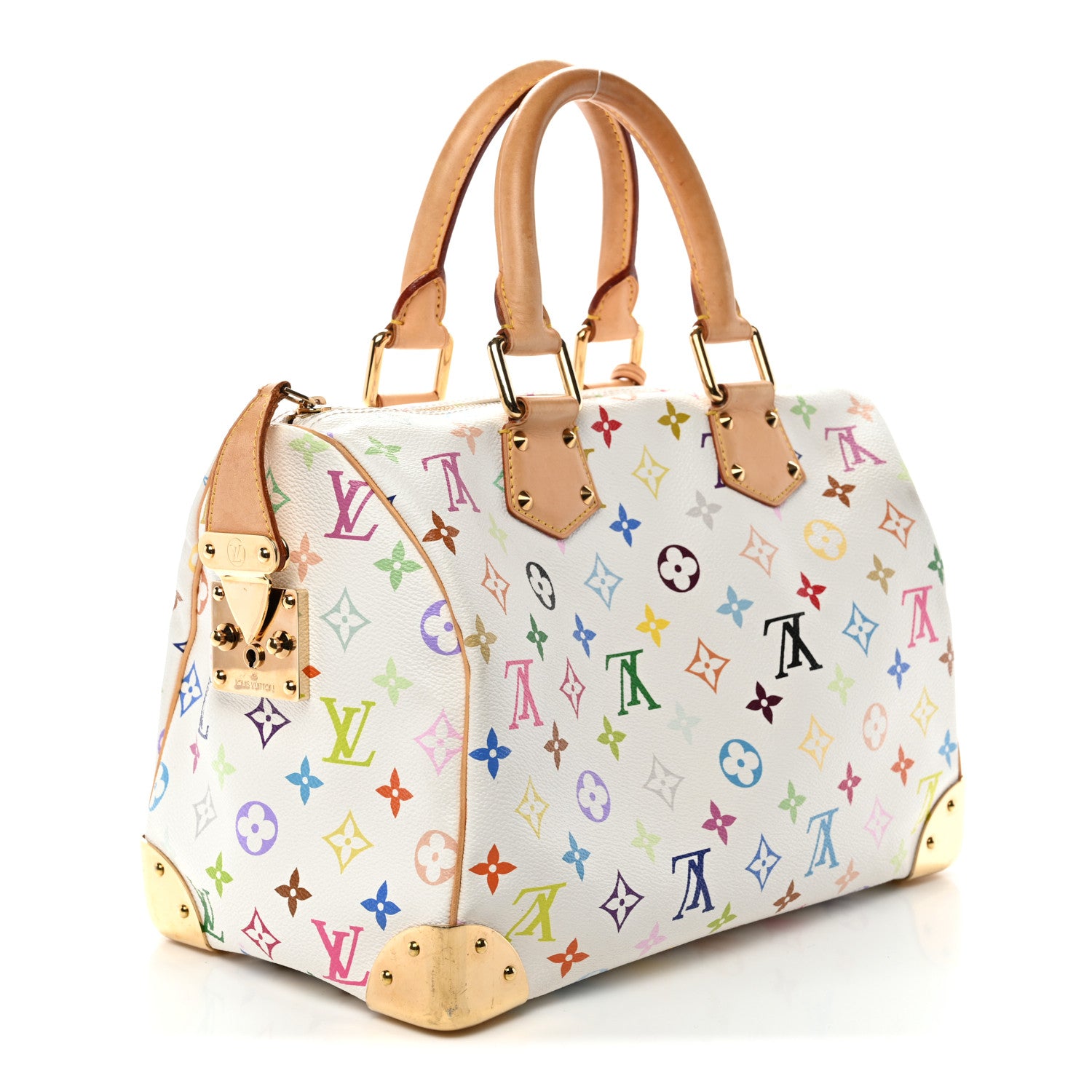 Louis Vuitton Monogram Multicolor Speedy 30 White 3 of 14