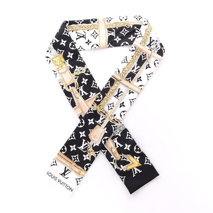 Louis Vuitton Silk Monogram Confidential Bandeau Black 1 of 3