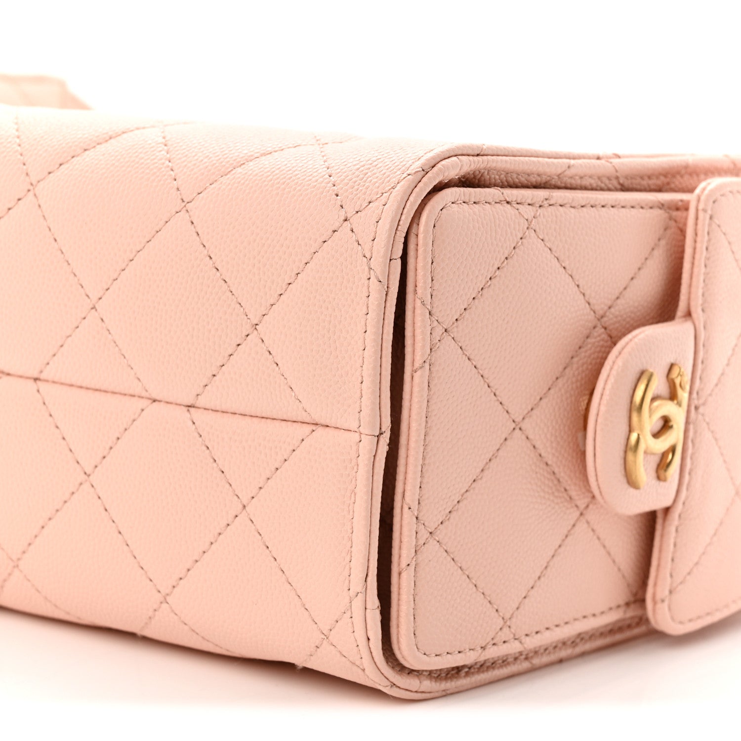 Chanel Caviar Quilted Mini Chanel 25 Handbag Light Pink 10 of 10