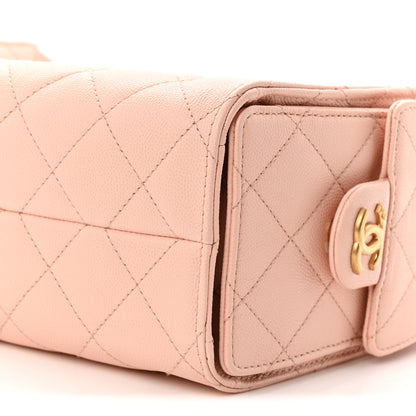 Chanel Caviar Quilted Mini Chanel 25 Handbag Light Pink 10 of 10