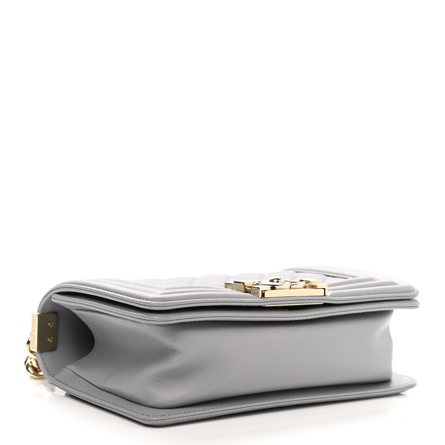 Chanel Calfskin Quilted Small Boy Flap Grey 3 of 11