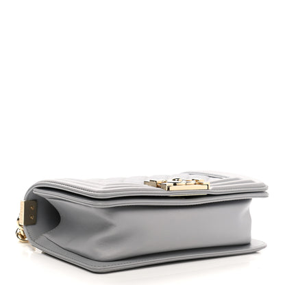 Chanel Calfskin Quilted Small Boy Flap Grey 3 of 11