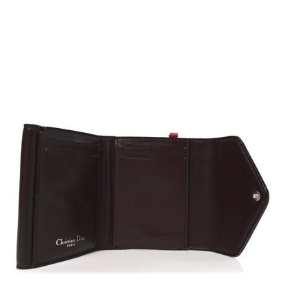 Christian Dior Bullcalf Diorissimo Medium Envelope Wallet Rose Passion 5 of 7
