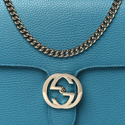 Gucci Dollar Calfskin Interlocking G Shoulder Bag Deep Cobalt 8 of 10