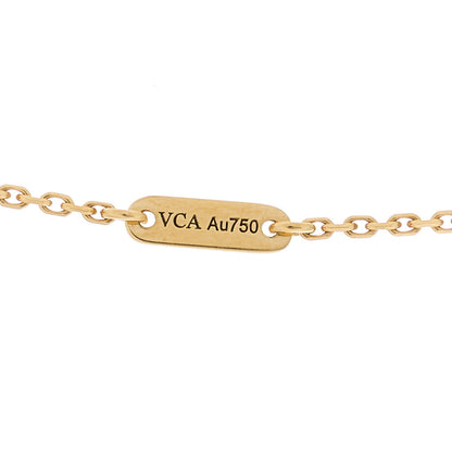 Van Cleef & Arpels 18K Yellow Gold Mother of Pearl Sweet Alhambra Pendant Necklace 5 of 5