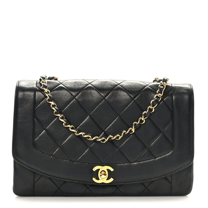 Chanel Lambskin Quilted Medium Single Flap Black 1 of 9
