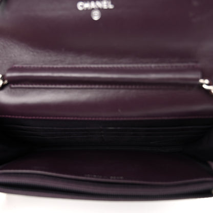 Chanel Lambskin Quilted Wallet On Chain WOC Purple 8 of 23