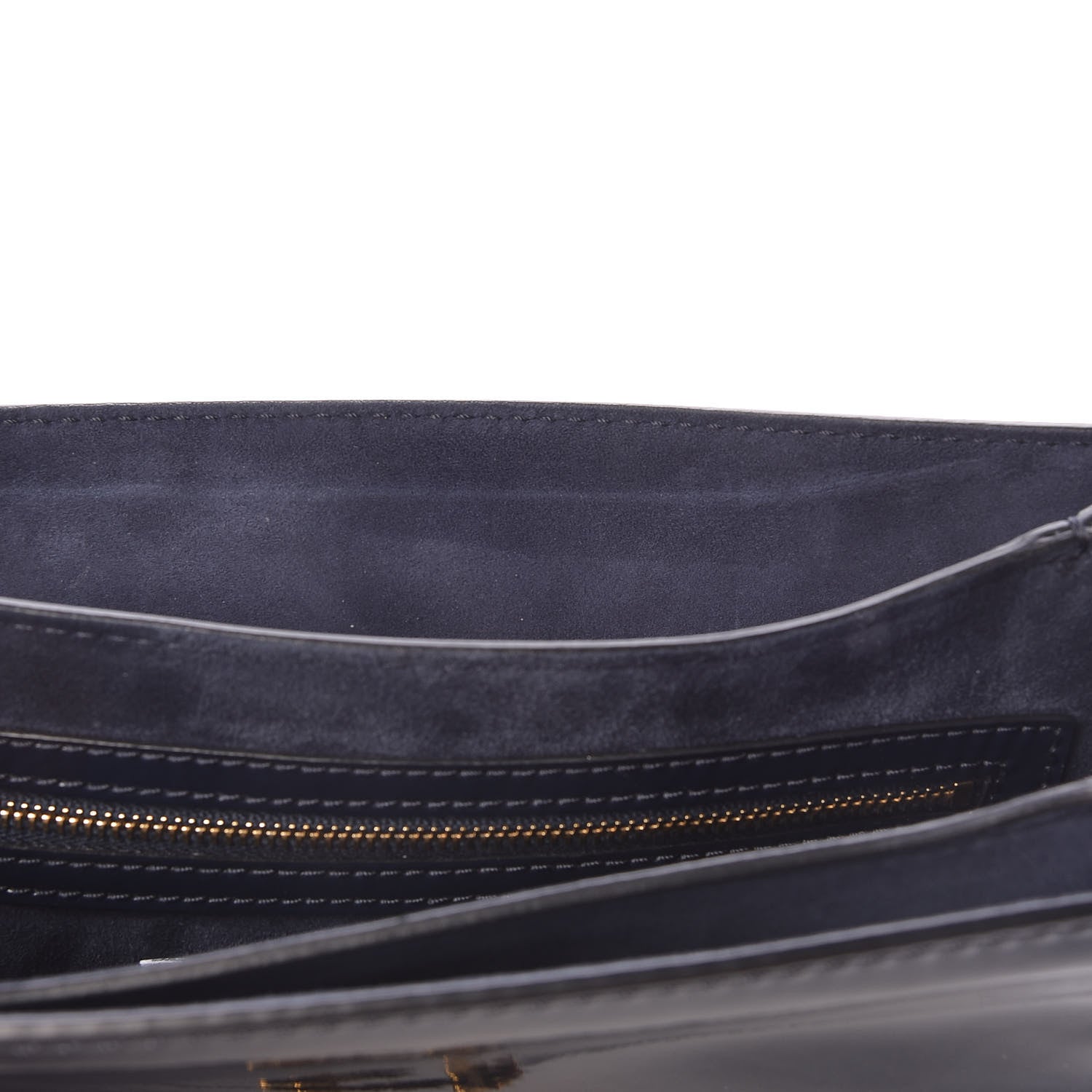 Valentino Garavani Patent L'Amour Rockstud Shoulder Bag Marine 9 of 12