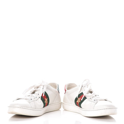 Gucci Calfskin Ayers Web Pineapple Ladybug Embroidered Womens Ace Sneakers 37 White 16 of 16