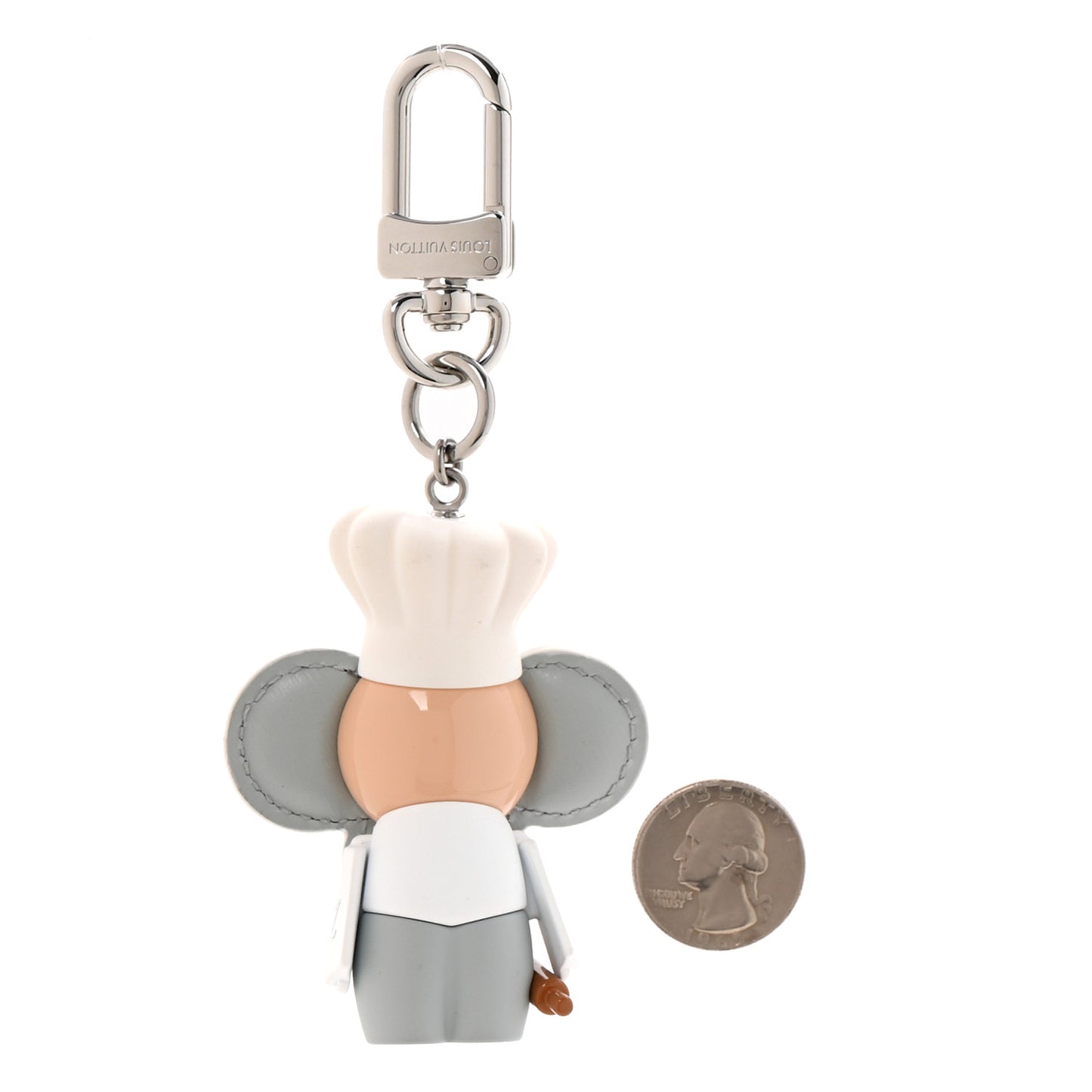 Resin Monogram Vivienne Baker Bag Charm Key Holder Multicolor