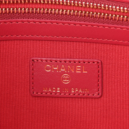 Chanel Goatskin Quilted Large Chanel 19 Pouch Black 6 of 11