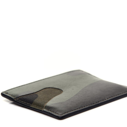 Valentino Garavani Nappa Canvas Camouflage Card Holder Green 6 of 8