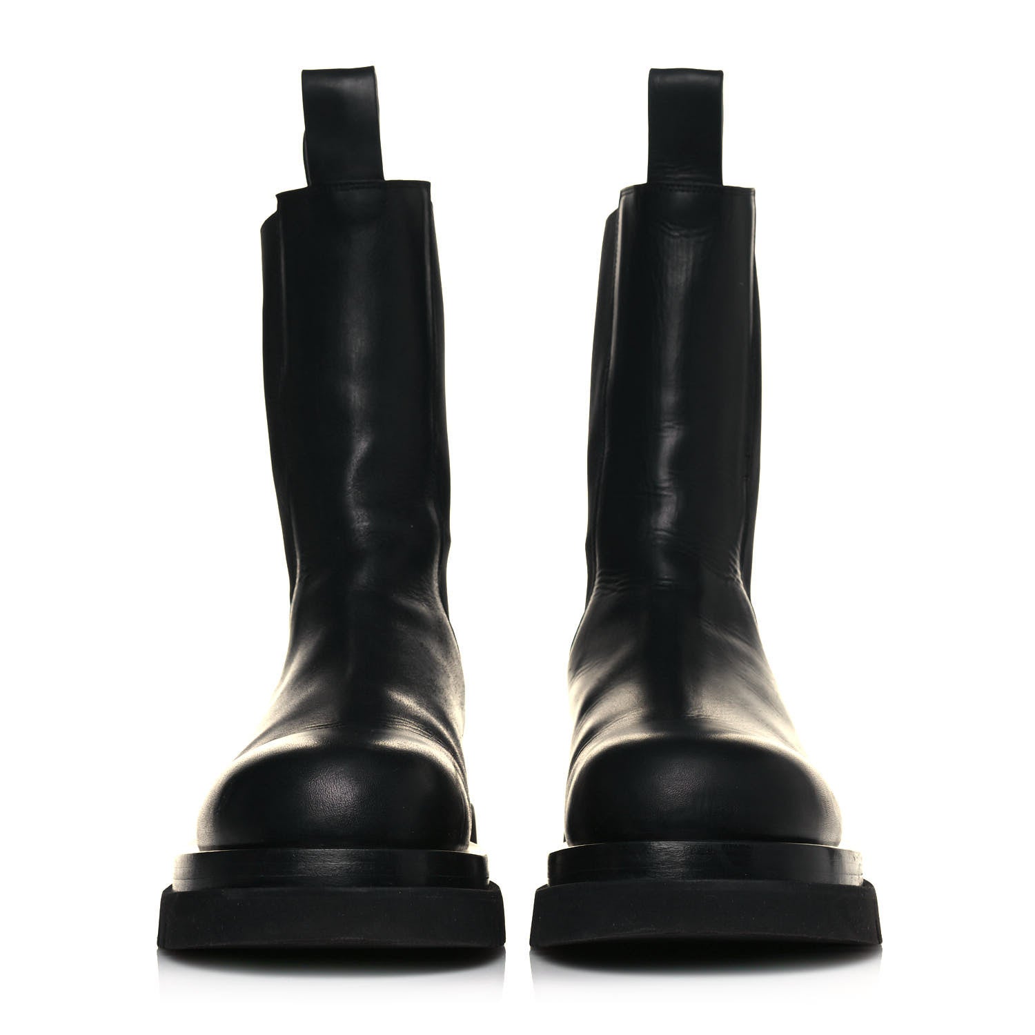 Bottega Veneta Calfskin Mens The Lug Chelsea 55mm Boots 42 Black 2 of 9