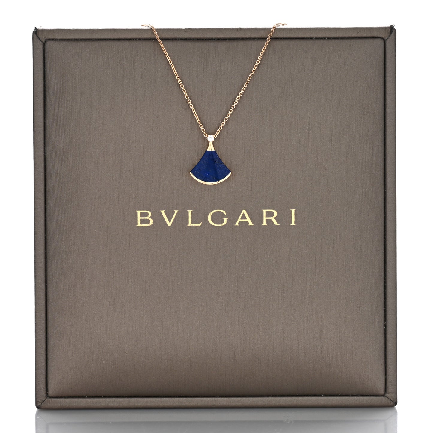 18K Rose Gold Diamond Lapis Lazuli Divas' Dream Pendant Necklace