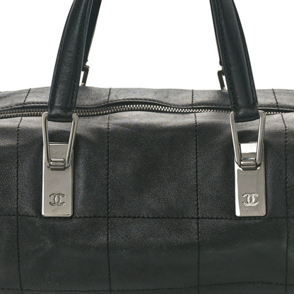 Chanel Lambskin Square Stitched Large Tote Black 8 of 11