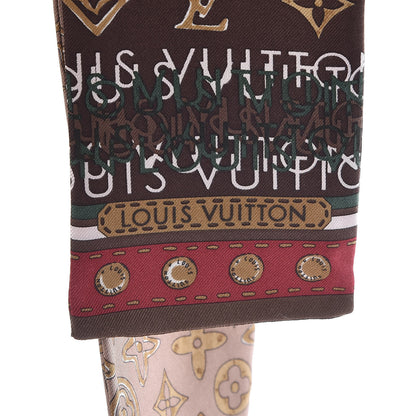 Louis Vuitton Silk Monogram Map Bandeau Cassis 3 of 4