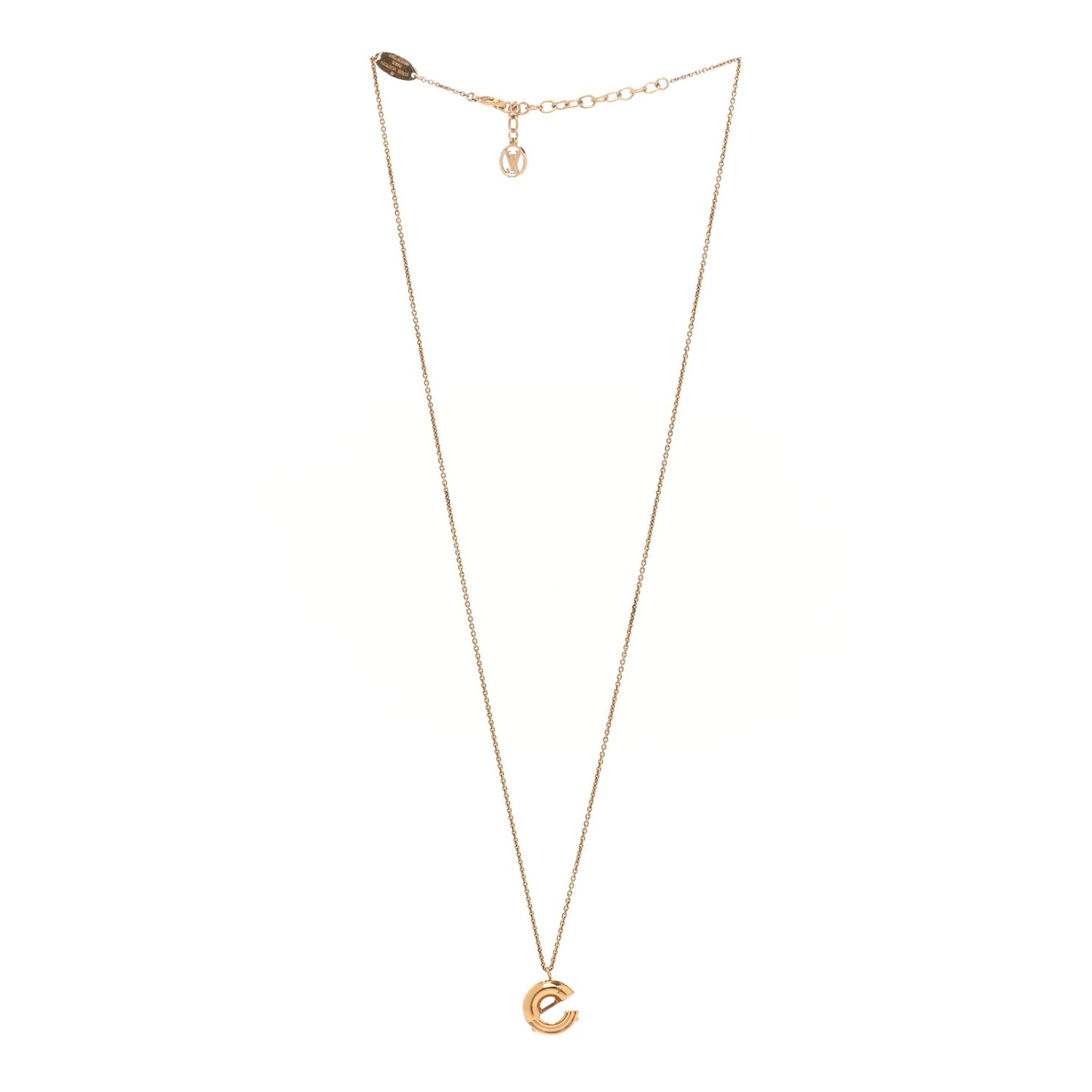 LV And Me Letter C Necklace Gold