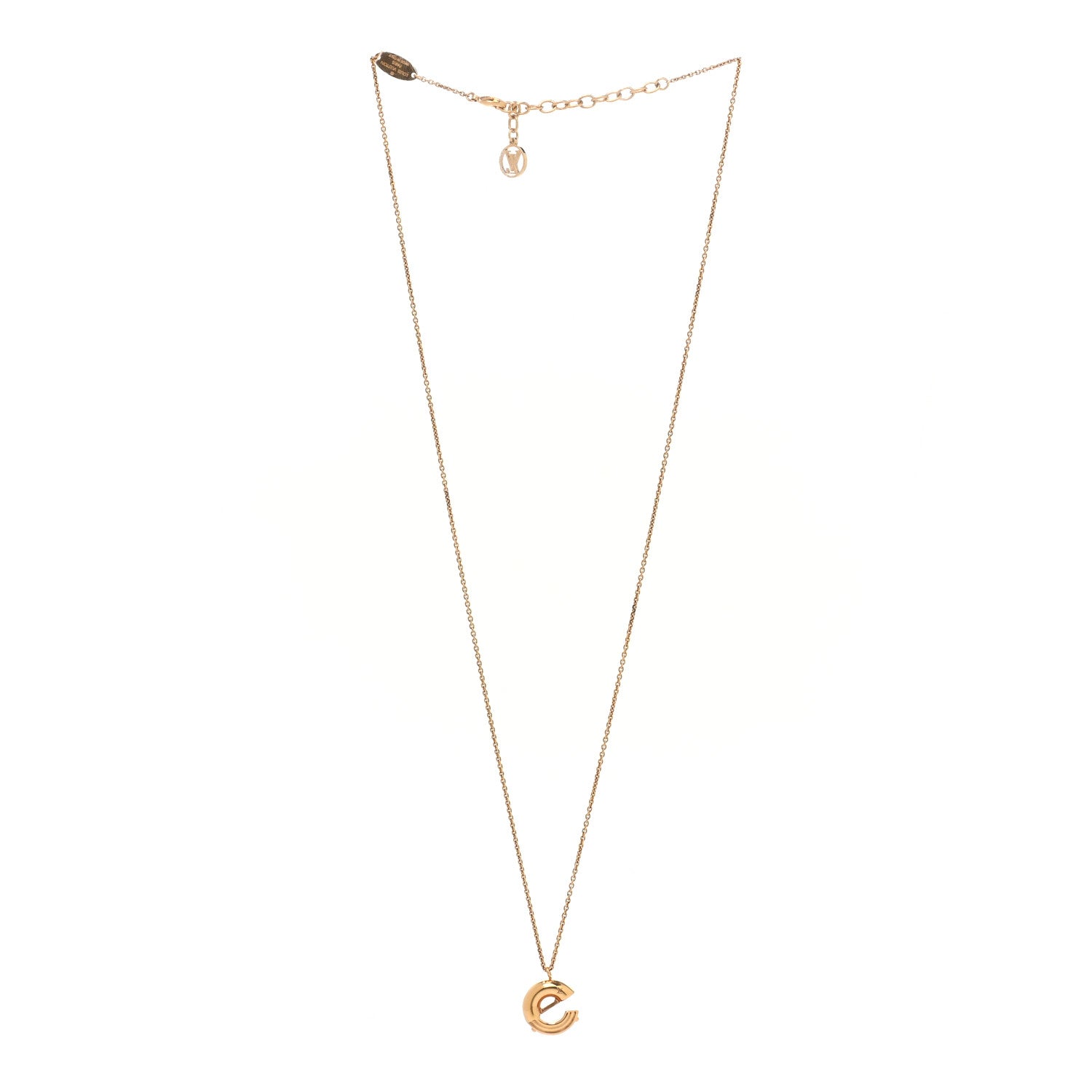 Louis Vuitton LV And Me Letter C Necklace Gold 3 of 7