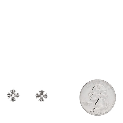 Chrome Hearts Sterling Silver Maltese Cross Earrings 2 of 7