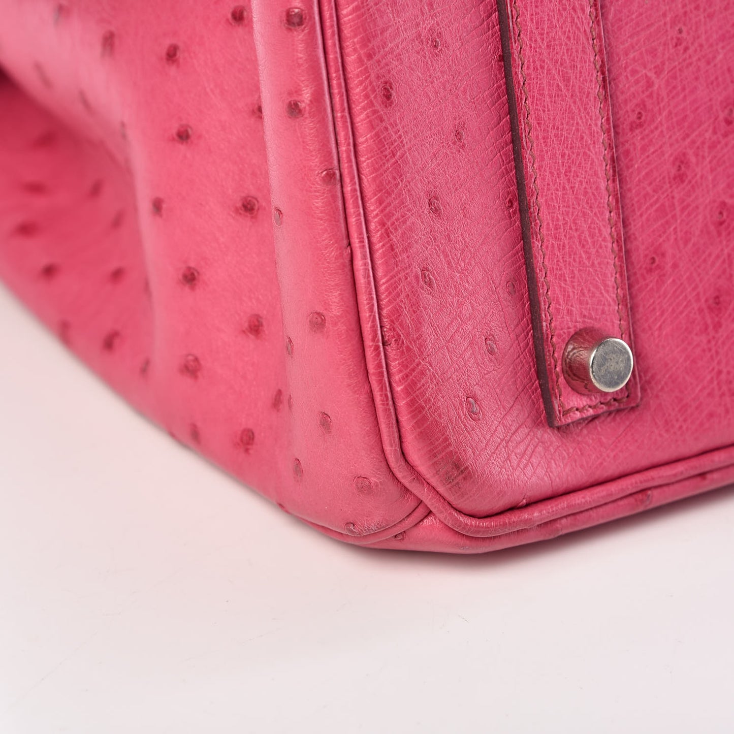 Ostrich Birkin 35 Fuchsia