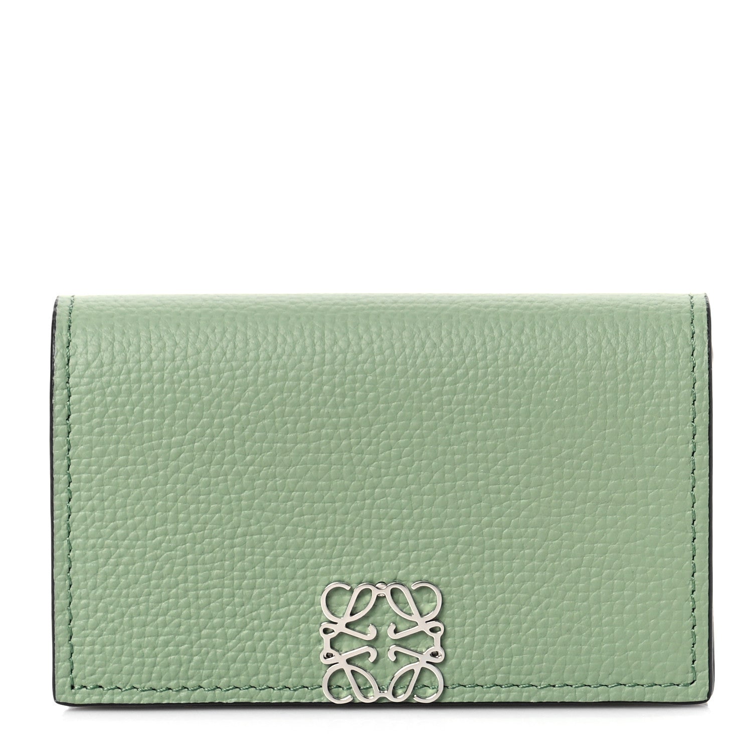 Loewe Pebble Grain Calfskin Anagram Business Cardholder Rosemary 1 of 8