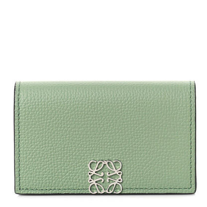 Loewe Pebble Grain Calfskin Anagram Business Cardholder Rosemary 1 of 8