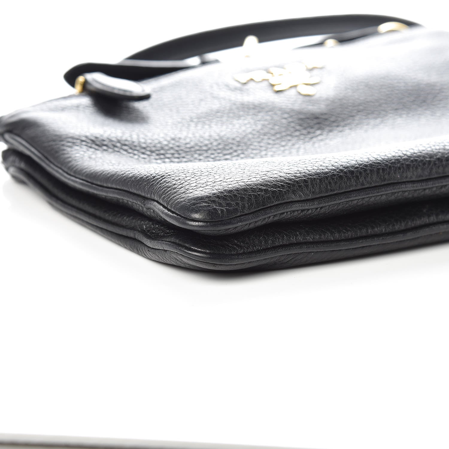 Prada Vitello Phenix Double Zip Crossbody Bag Black 5 of 9