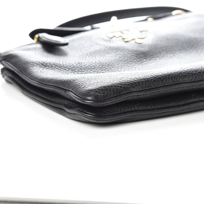 Prada Vitello Phenix Double Zip Crossbody Bag Black 5 of 9