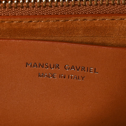 Mansur Gavriel Calfskin Flap Crossbody Bag Cammello 6 of 9
