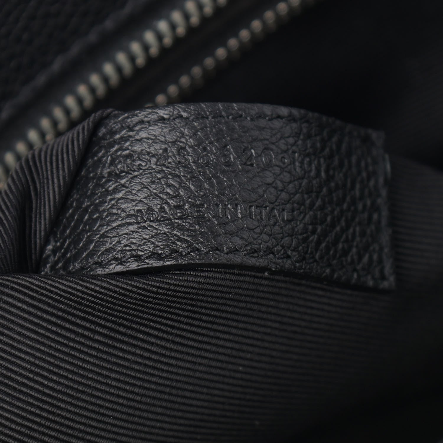 Saint Laurent Grained Calfskin Small Cabas Rive Gauche Black 7 of 12