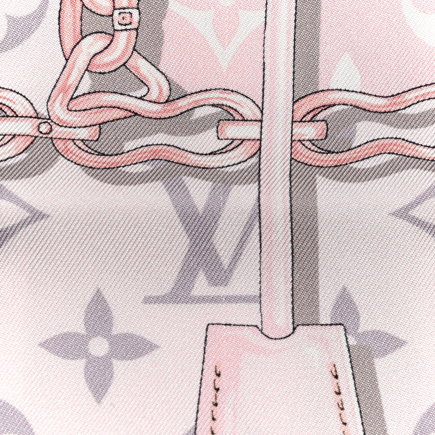 Louis Vuitton Silk Monogram Confidential Bandeau Light Pink 6 of 6
