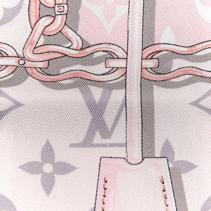 Louis Vuitton Silk Monogram Confidential Bandeau Light Pink 6 of 6