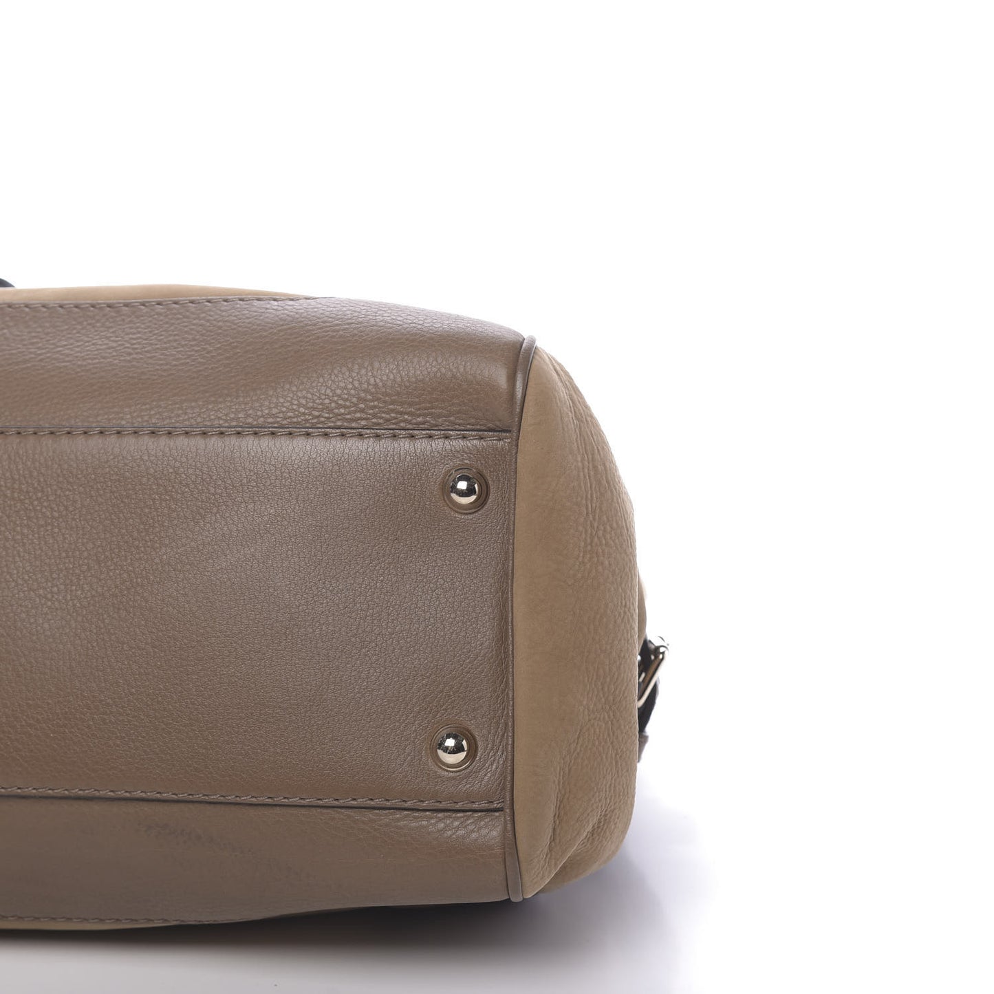 Nubuck Medium Web Heritage Shoulder Bag Taupe