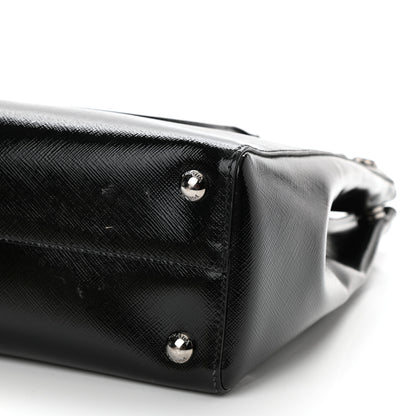 Prada Saffiano Vernice Crystal Bag Black 8 of 8