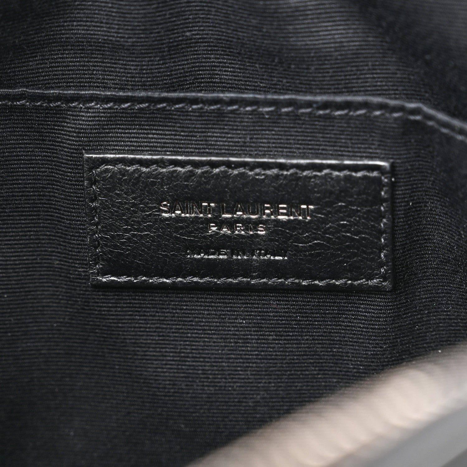Saint Laurent Calfskin Matelasse Monogram Lou Camera Bag Black 6 of 10